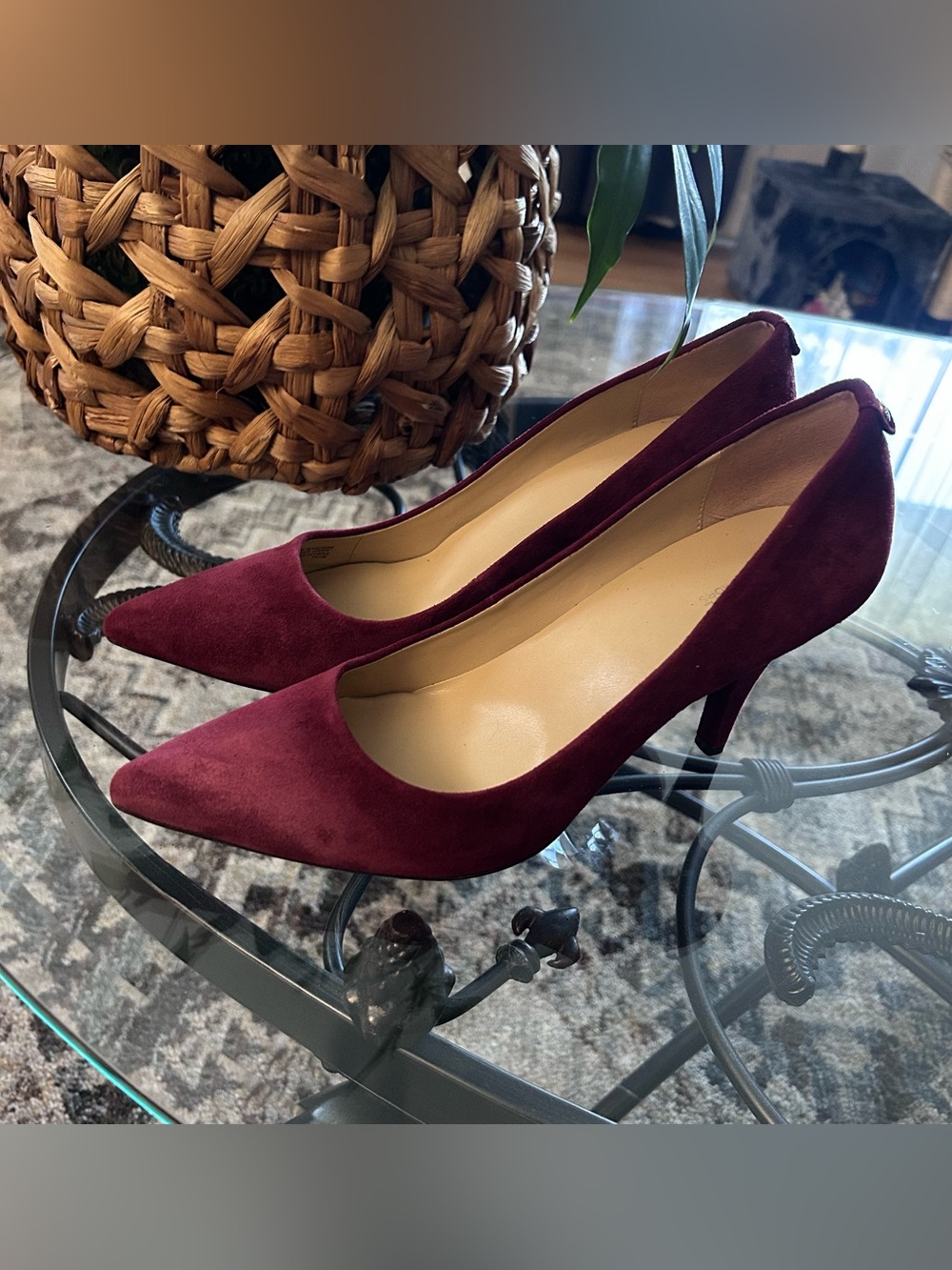 Michael Kors Dorothy Flex Burgundy Suede Pumps
